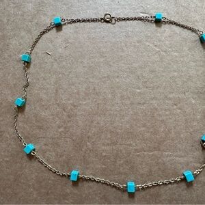 Elegant Silver and Turquoise Necklace